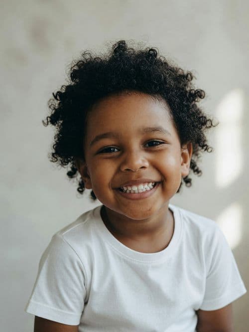 A photograph of a child, of the kind a parent uploads